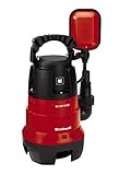 Einhell Schmutzwasserpumpe GC-DP 3730 (370 W, Ø30 mm Fremdkörper, 9.000 L/h Fördermenge, Schwimmerschalter, Tragegriff, Kabelaufwicklung, Universalanschluss)