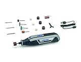 Dremel Lite 7760 Akku Multifunktionswerkzeug 3.6V, Set mit 15 Zubehörteilen, Variable Drehzal 8.000-25.000 U/min - zum Schnitzen, Gravieren, Schleifen, Schärfen, Reinigen, Polieren, Schmirgeln,Schwarz