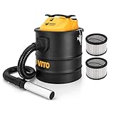 VITO 18L Aschesauger 1400W bis 50°, EASY CLEAN HEPA Filter Filterreinigungsfunktion (Aschesauger mit 3 Hepa Filter)