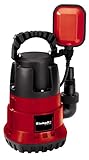 Einhell Tauchpumpe GC-SP 2768 (270 W, max. 6.800 l/Std., bis zu 5 mm Partikelgröße, einstellbarer Schwimmschalter, inkl. Universalanschluss Außengewinde und 90°-Winkel)