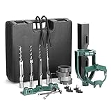 hzexun Stemmbohreraufsatz für Bohrmaschine Tischbohrmaschinen, Tischbohrer Ortung für Stemmmeißel Bohrmaschine, Vierkantloch Hohlmeißel Stemmbohrer für Holzbearbeitung, Stemm- und Zapfenwerkzeuge