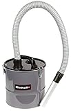 Original Einhell Aschefilter 12 L (12 Liter Behältervolumen, Saugeranschluss, Aluminium-Saugrohr, 100 cm Saugschlauch, Tragegriff, mit einem Nass-Trockensauger verwendbar)