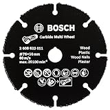 Bosch Professional Carbide Multi Wheel Trennscheibe (Multi Material, Ø 76 mm, Zubehör Winkelschleifer)