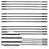 TXErfolg 16 Stück Dekupiersägeblatt 127mm Feinschnitt Laubsägeblätter mit Stift 10/15/18/24 Zähne passend für Dekupiersägen für Elektrowerkzeug Zubehör Holzbearbeitung