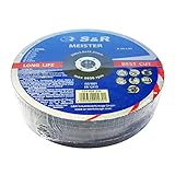 S&R Trennscheibe für Metall, Stahl 230 x 2,0 x 22,23 mm A30 S-BF. Set 25 Stück, für Winkelschleifer